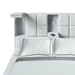 Grand lit avec lumières de lecture et console (60