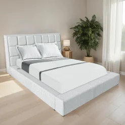 Grand lit avec lumières de lecture et console (60