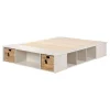 Grand lit avec paniers de rangement (60") - South Shore
