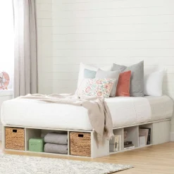 Grand lit avec paniers de rangement (60'') - South Shore