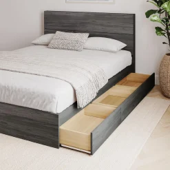 Grand lit avec rangement 3 tiroirs (60