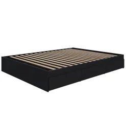 Grand lit avec rangement 3 tiroirs (60