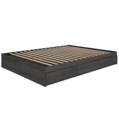 Grand lit avec rangement 3 tiroirs (60