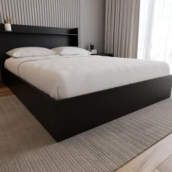 Grand lit avec rangement 2 tiroirs (60