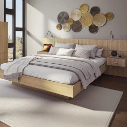 Grand lit avec tête de lit (60")