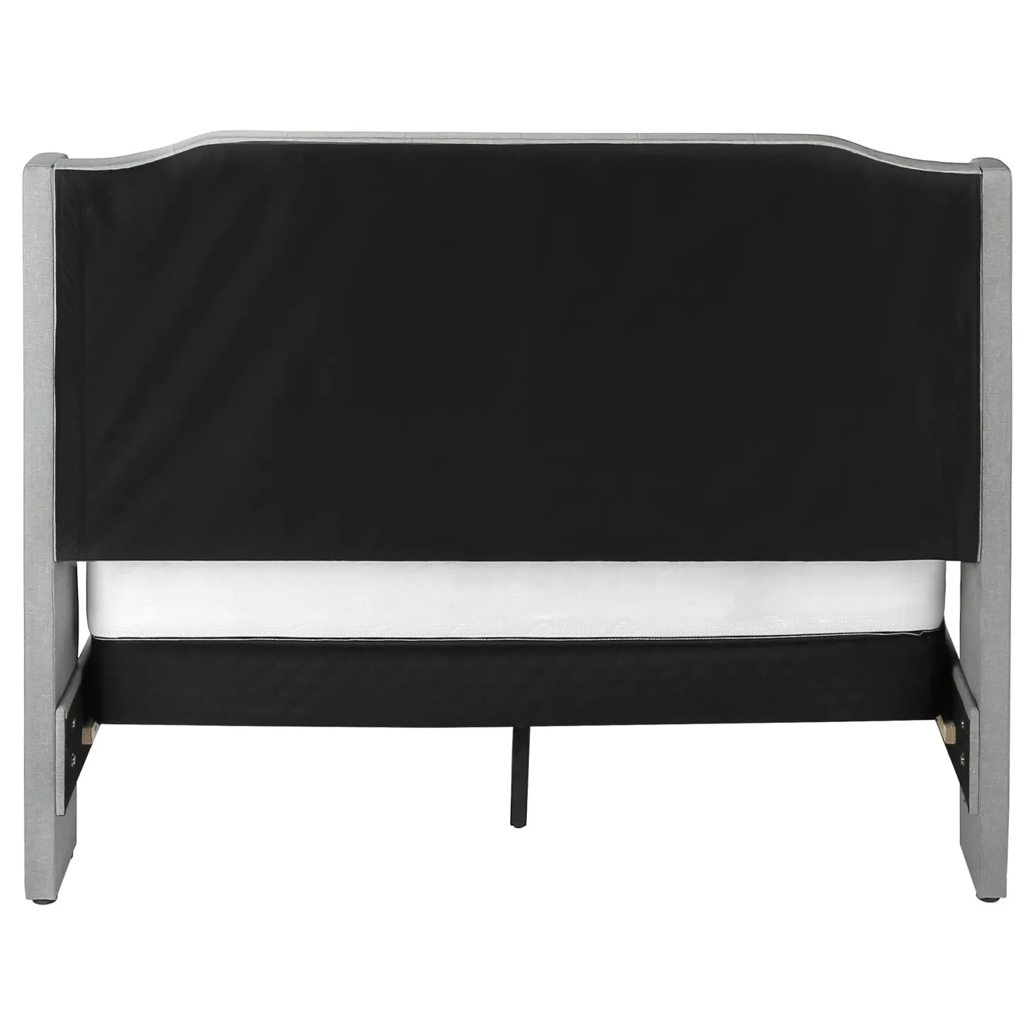 Grand lit en tissu avec tête de lit (60") - Monarch