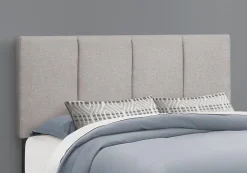 Grand lit en tissu avec tête de lit (60