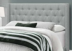 Grand lit en tissu avec tête de lit (60