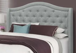 Grand lit en tissu avec tête de lit (60