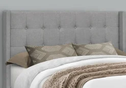 Grand lit en tissu avec tête de lit (60