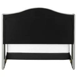 Grand lit en velours avec tête de lit (60
