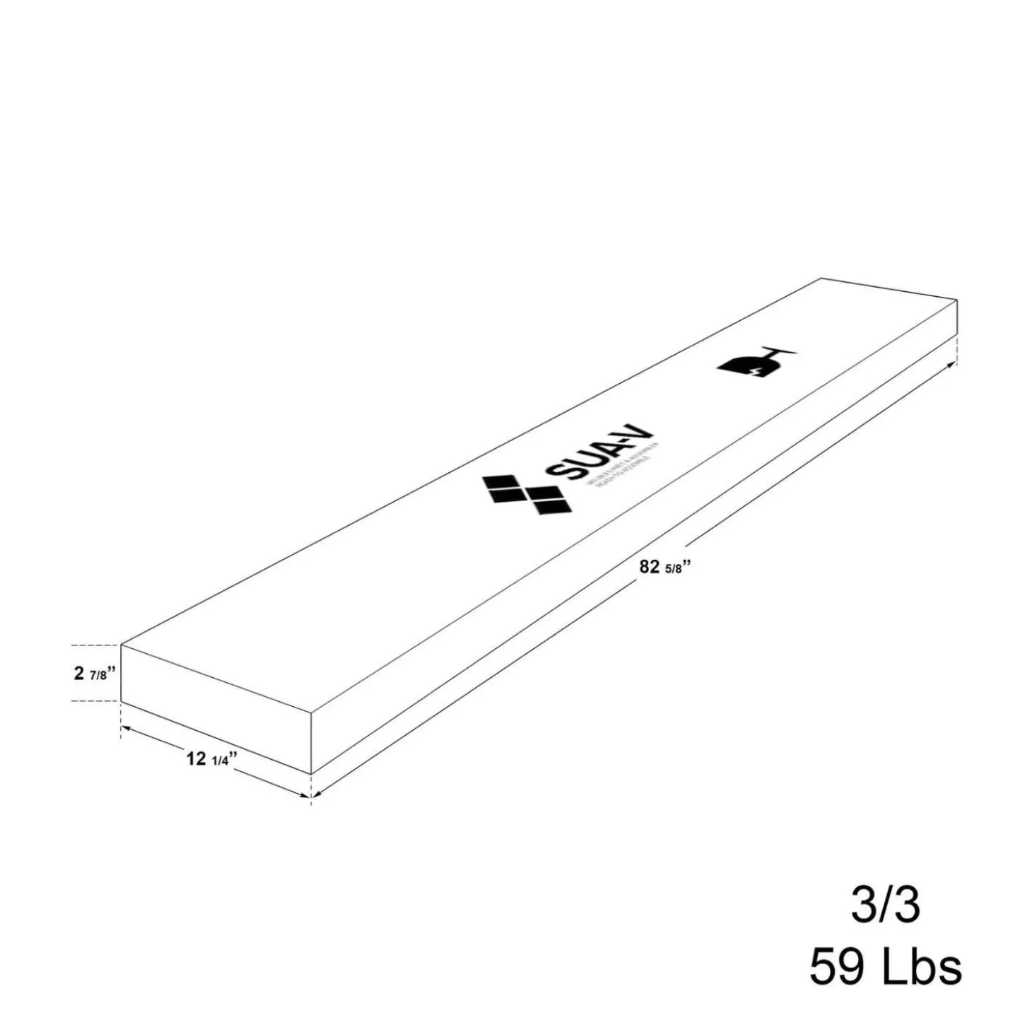 Grand lit plateforme (60'')