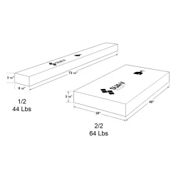 Grand lit plateforme (60