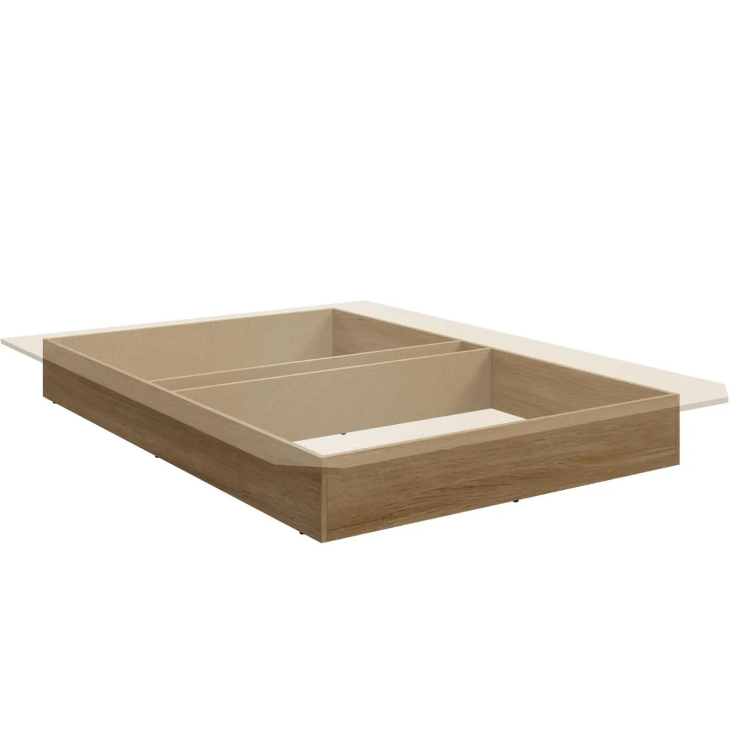 Grand lit plateforme (60'')