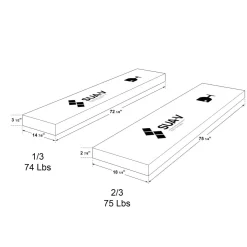 Grand lit plateforme (60'')