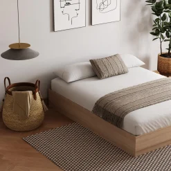 Grand lit plateforme (60