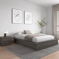 Grand lit plateforme (60