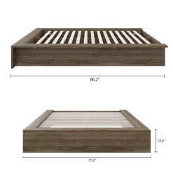 Grand lit plateforme (60