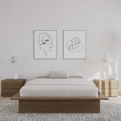 Grand lit plateforme (60
