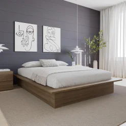 Grand lit plateforme (60
