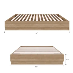 Grand lit plateforme (60