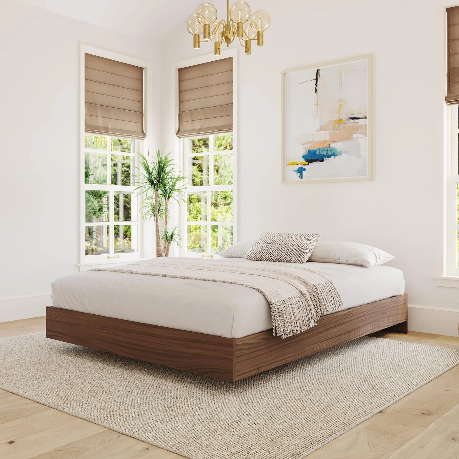 Grand lit plateforme (60") - Nexera