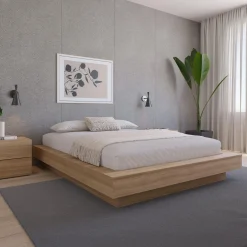 Grand lit plateforme (60