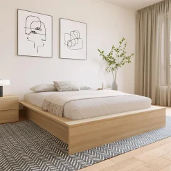 Grand lit plateforme (60