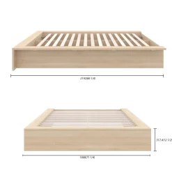 Grand lit plateforme (60