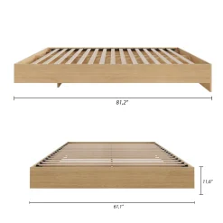 Grand lit plateforme (60
