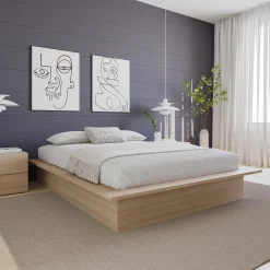 Grand lit plateforme (60