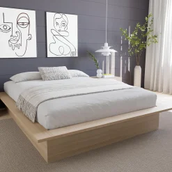 Grand lit plateforme (60