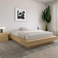 Grand lit plateforme (60