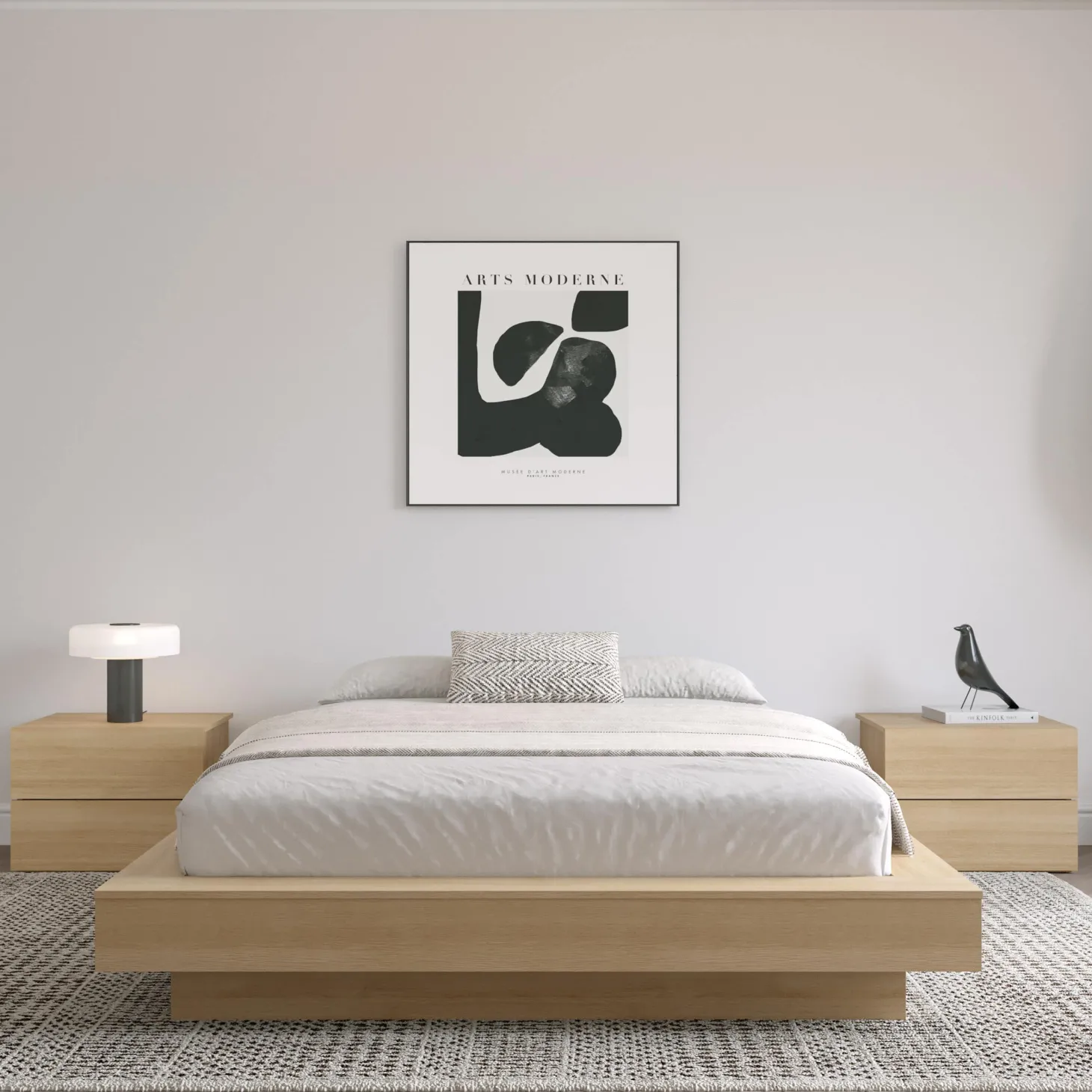 Grand lit plateforme (60") - Nexera