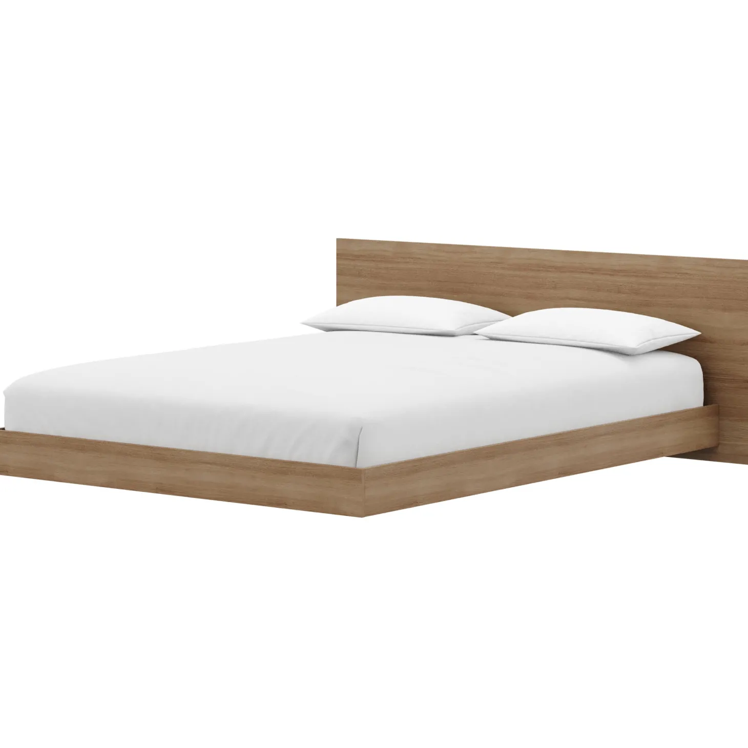 Grand lit plateforme avec tête de lit (60") - Nexera