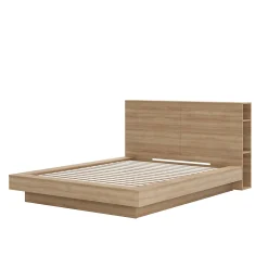 Grand lit plateforme avec tête de lit (60") - Nexera