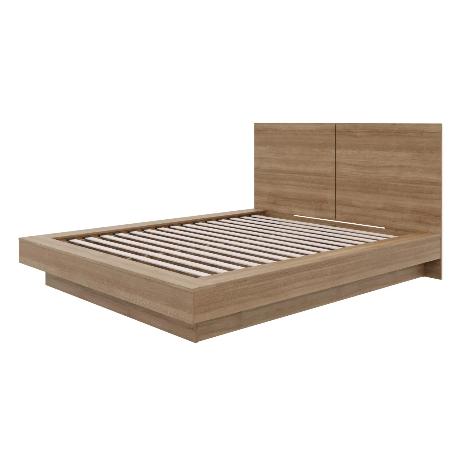 Grand lit plateforme avec tête de lit (60") - Nexera