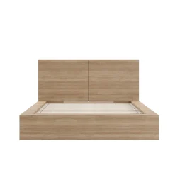 Grand lit plateforme avec tête de lit (60