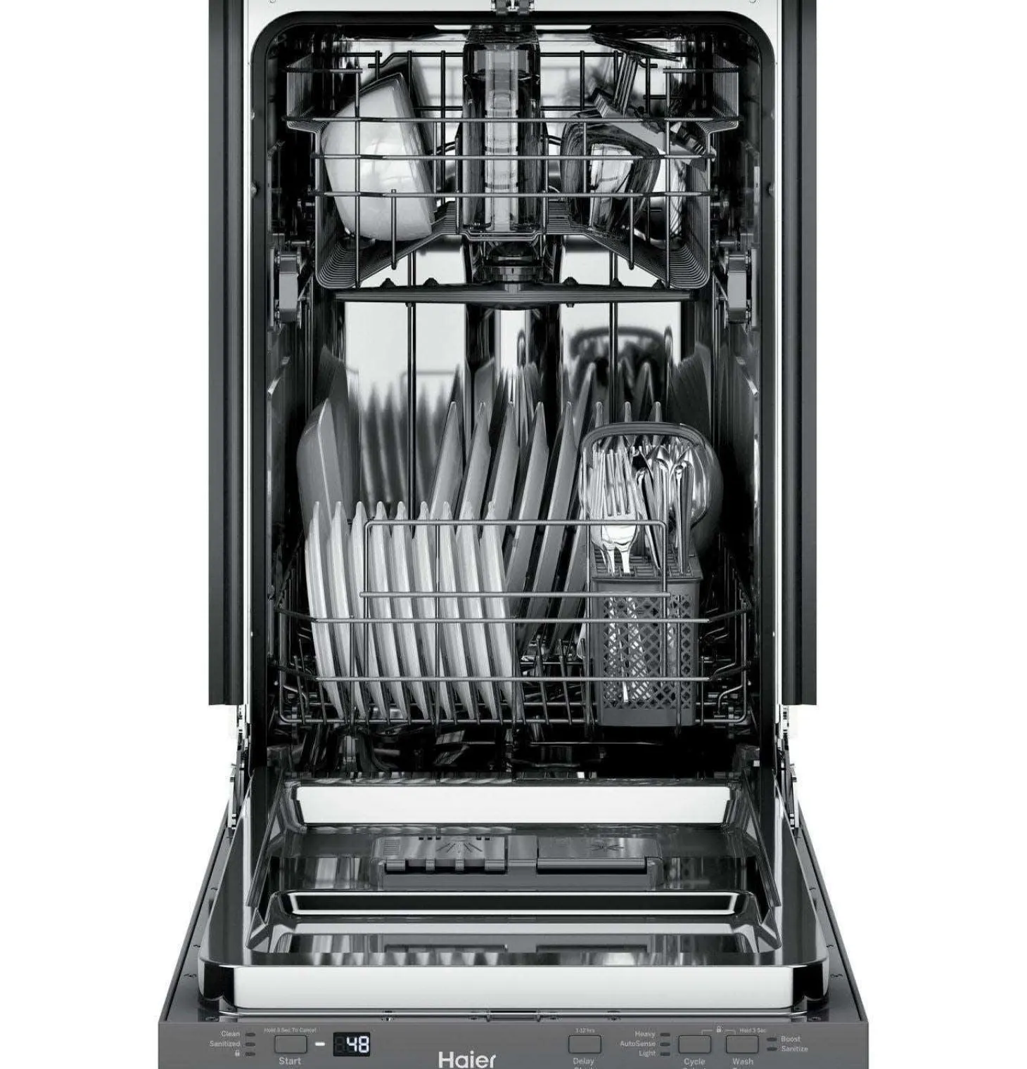 HAIER Lave-vaisselle 18 po Encastré Acier inoxydable 18" 47dB - QDT125SSLSS