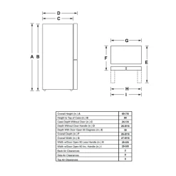 HAIER Réfrigérateur 14,5 pi3 28 po Inox Portes françaises - QJS15HYRFS