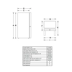 HAIER Réfrigérateur 16,8 pi3 33 po Inox Portes françaises - QHE16HYPFS