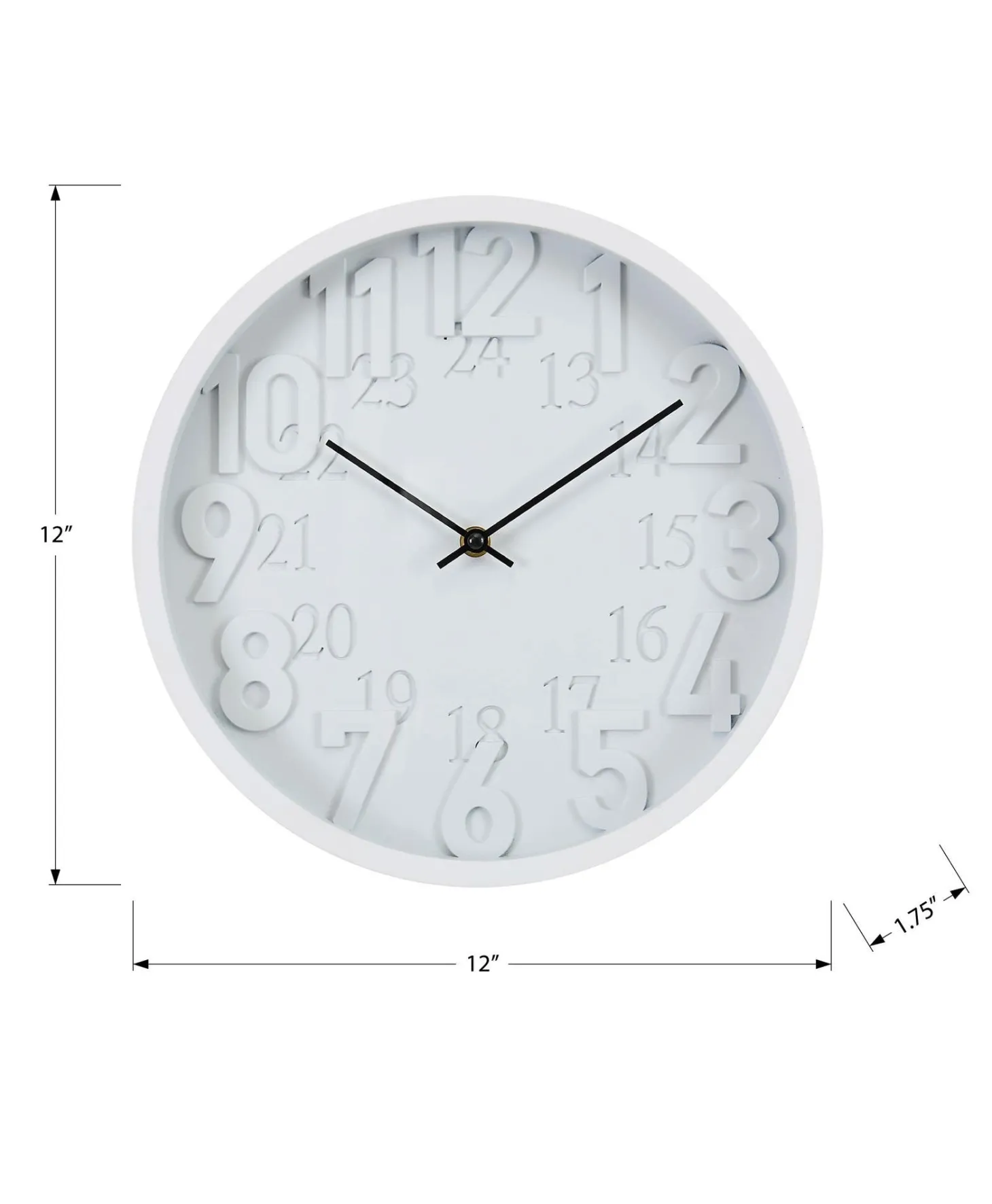 Horloge murale 12"
