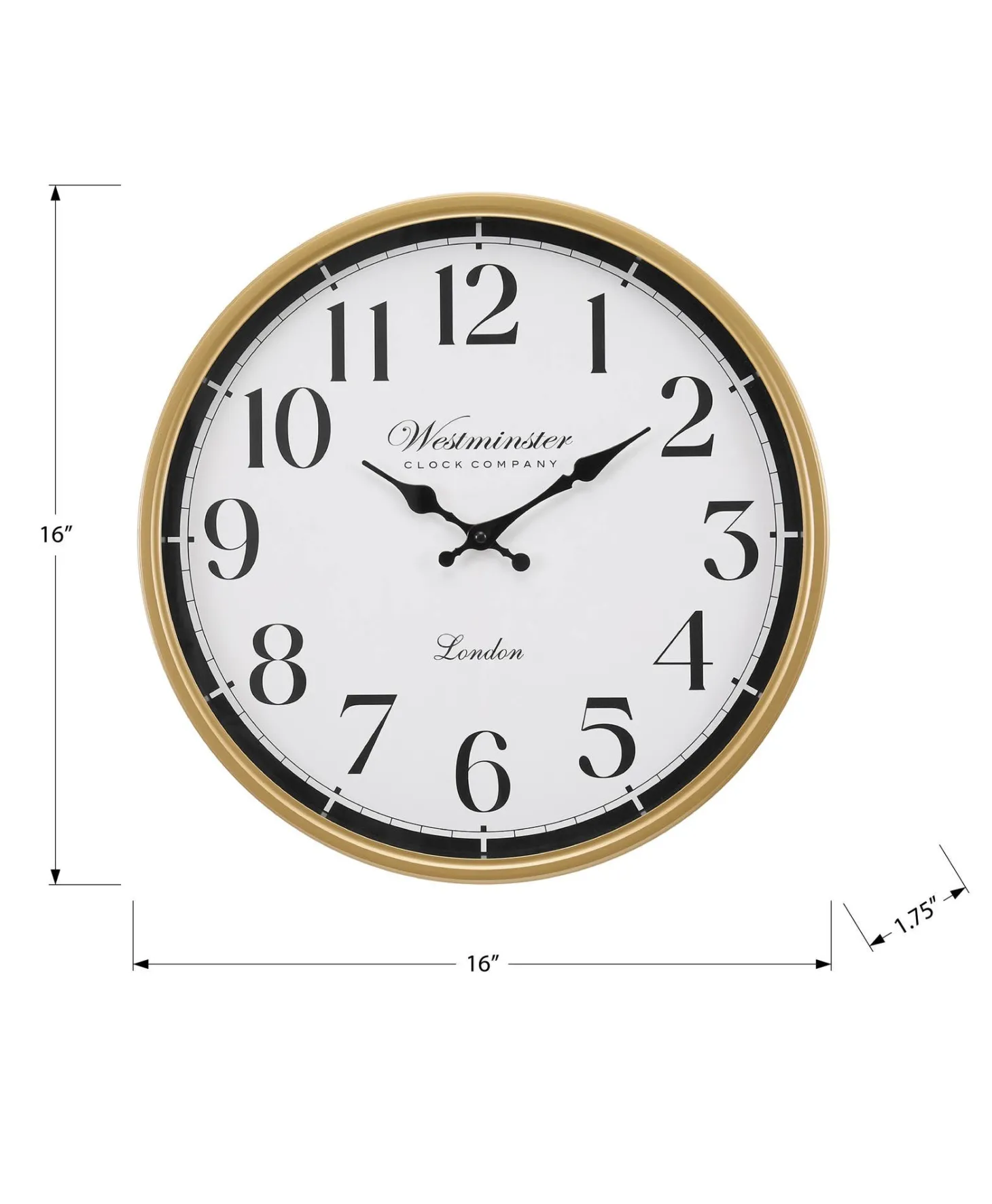 Horloge murale 16"