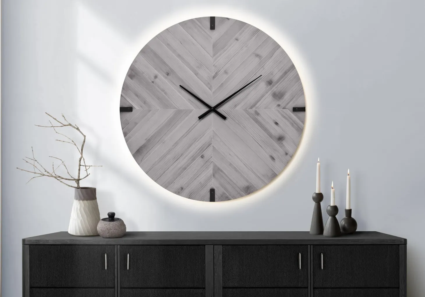 Horloge murale avec lumière del 30"