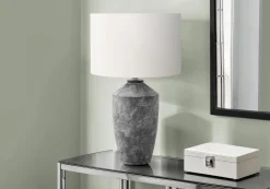Lampe de table 25"H en béton
