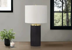 Lampe de table 24"H en béton