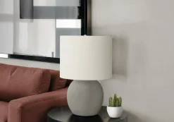 Lampe de table 20"H en béton