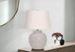 Lampe de table 22"H en béton