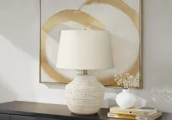 Lampe de table 20"H en béton