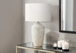 Lampe de table 25"H en béton